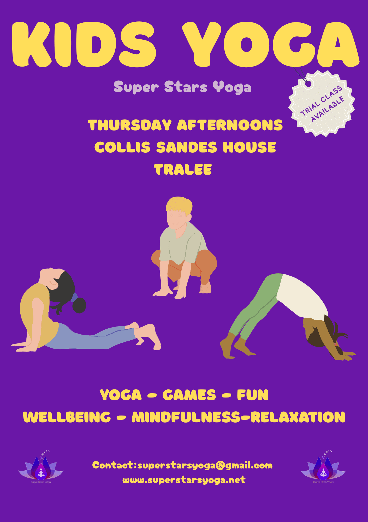 Kids & Teen Yoga Classes (Tralee Area)