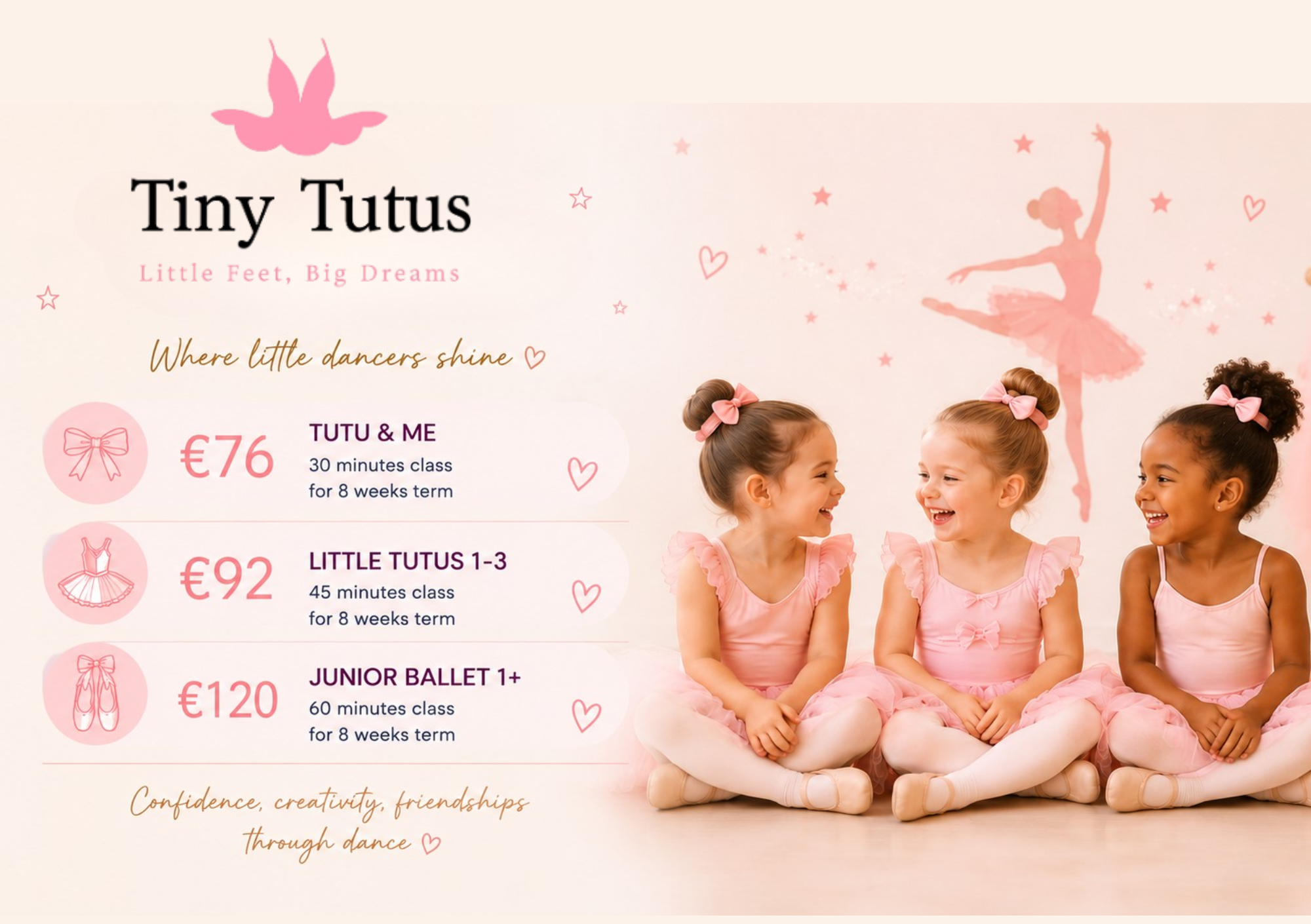 Tiny Tutus | Ballet & Dance Classes | Ages 2–14